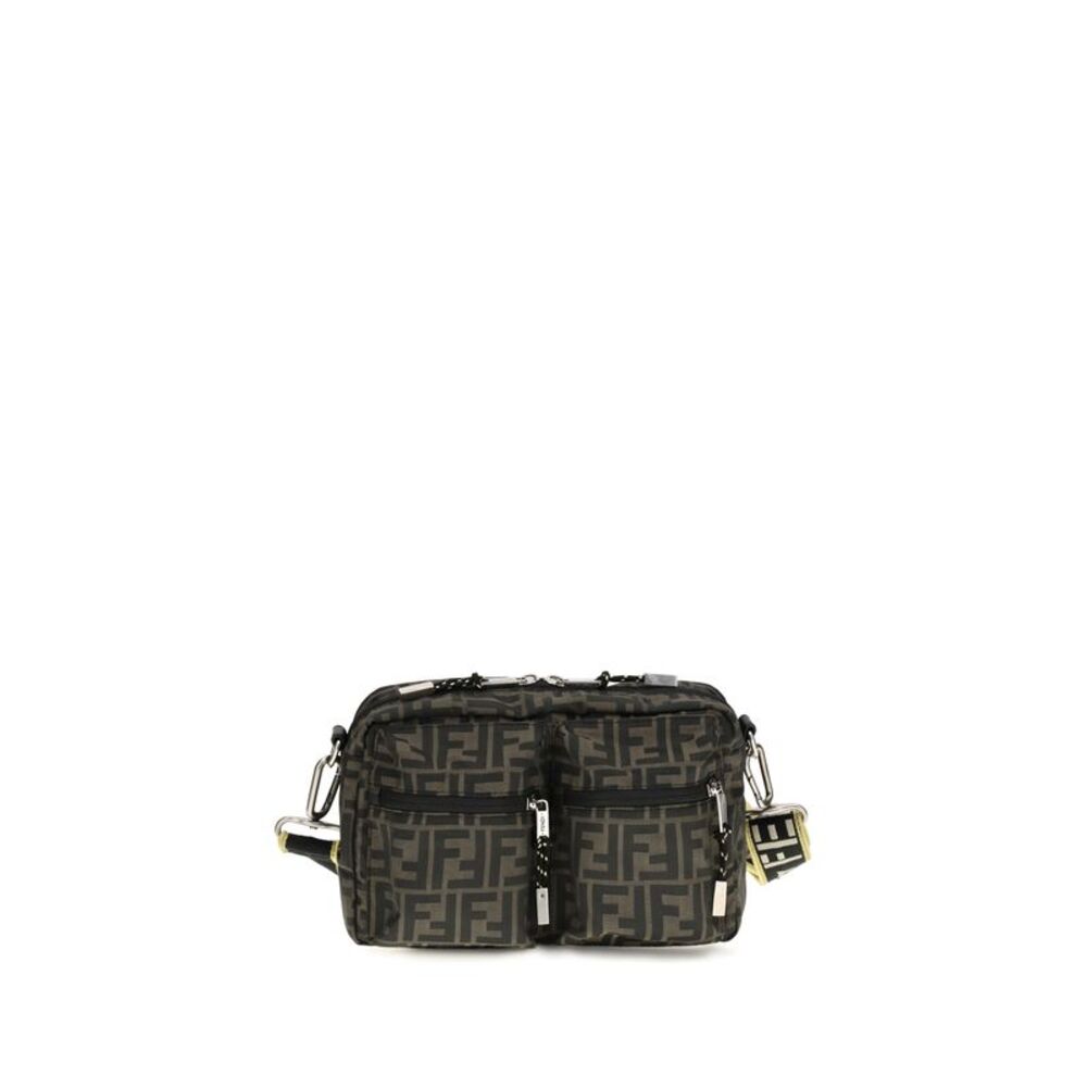 Fendi Men Ff Monogram Fabric Camera Case